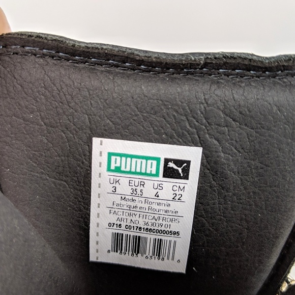 FENTY x PUMA Rhianna Black Chain Wedge Platform Laceup Sporty Ankle Boots NEW - Picture 7 of 10